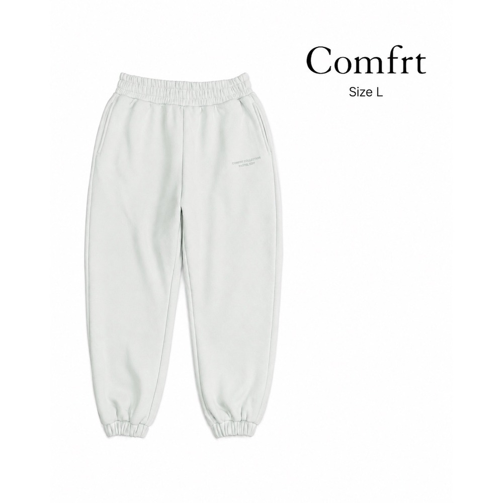 Comfrt Collection Pastel Edit Joggers Mint Green Size L Fleece Lined Oversized